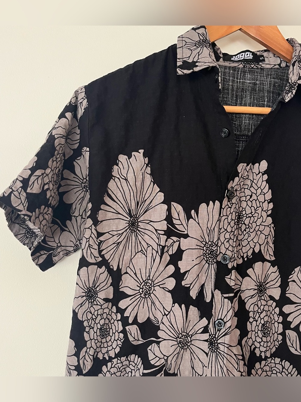 Jogal Floral Short-Sleeve Button-Down Shirt
